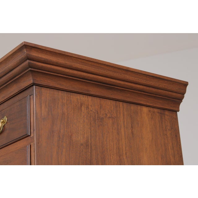 Bench Made 2 Piece Black Walnut Highboy For Sale - Image 15 of 18