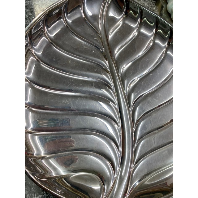 Silver Leaf Design Tray by International Silver Company For Sale In Chicago - Image 6 of 6