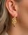 Massive Snake Earrings With Amethysts in Opened Mouth, Pair For Sale - Image 6 of 7
