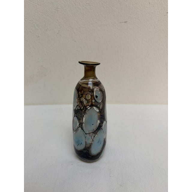 Glass Vase attributed to Pavel Molnar, 1970s, in Very Good conditions. Designed 1970 to 1979 This piece has an attribution...