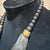 1980s Multi-Strand Black Bead Necklace Tribal Boho Style Toy For Sale - Image 5 of 17