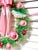 One-of-a-Kind Christmas Wreath With Vintage Mercury Glass Birds & Pink Ornaments For Sale - Image 4 of 7