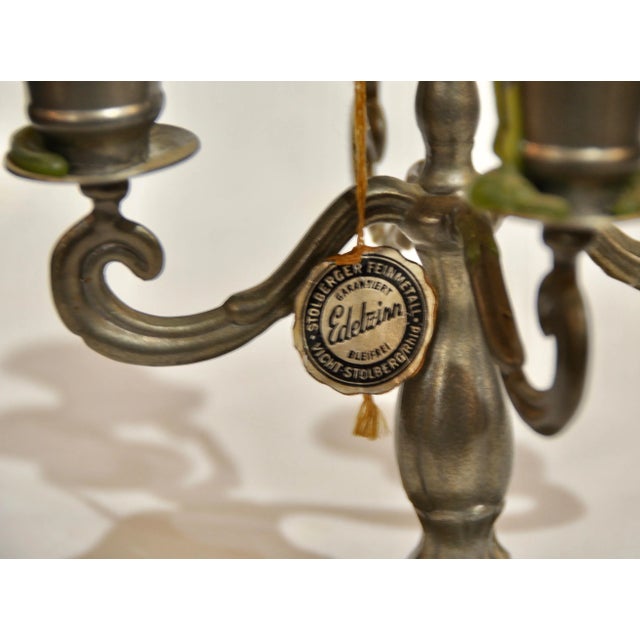 Metal Candelabra for 5 Candles For Sale - Image 7 of 8