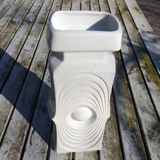 1970s Patterned Bisque Porcelain Vase from KPM, 1970s For Sale - Image 5 of 7