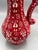 Early 21st Century Ozen Turkish Handmade Red and White Ceramic Decorative Pitcher For Sale - Image 5 of 6