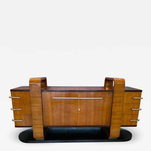 1930s Modernist Art Deco Sideboard in the Manner of Donald Deskey For Sale - Image 10 of 10