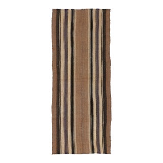 Brown Vintage Kilim Runner - 2`9″ X 6`9″ Ft. For Sale