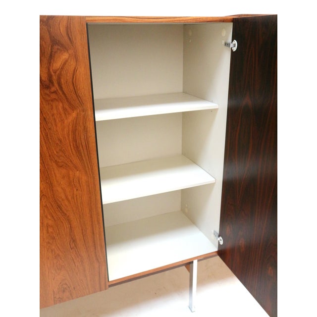 Brown Vintage Rosewood Sideboard with Bar Section, 1960s For Sale - Image 8 of 15