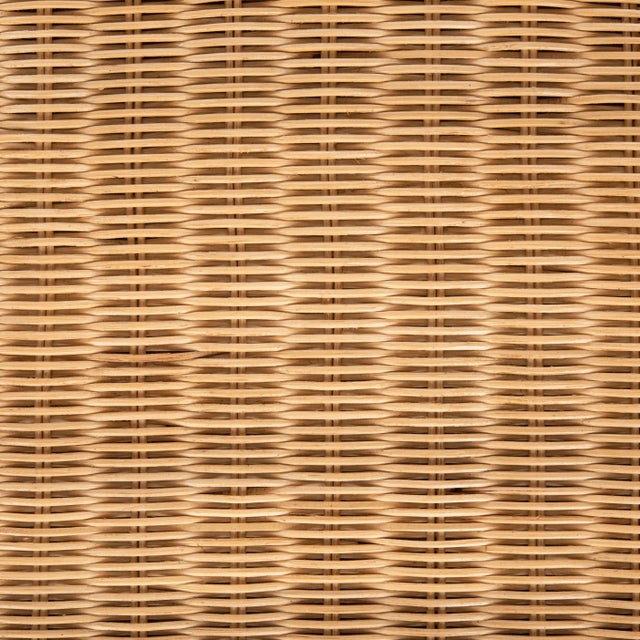 Rattan Barrel Dining Chair in Natural & Black For Sale - Image 10 of 11