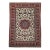 Vintage Persian Isfahan Rug, Handwoven Floral Pattern, Ivory & Red, 7’ X 11’ For Sale
