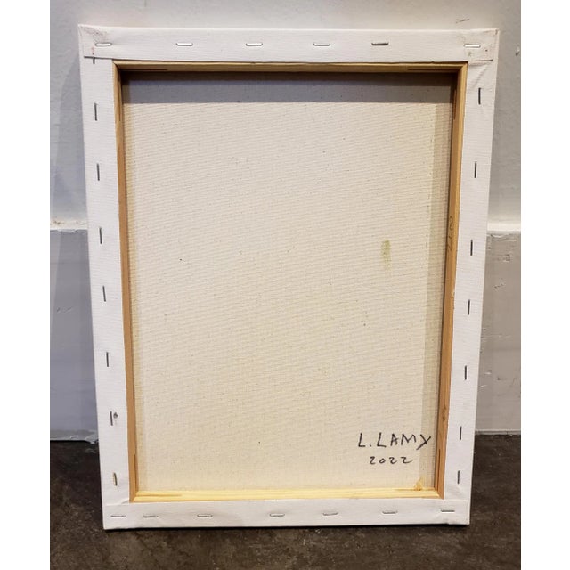 Lionel Lamy Contemporary Abstract Painting by Lionel Lamy "Gen Mod Sunflowers Destroy Warehouse" For Sale - Image 4 of 4