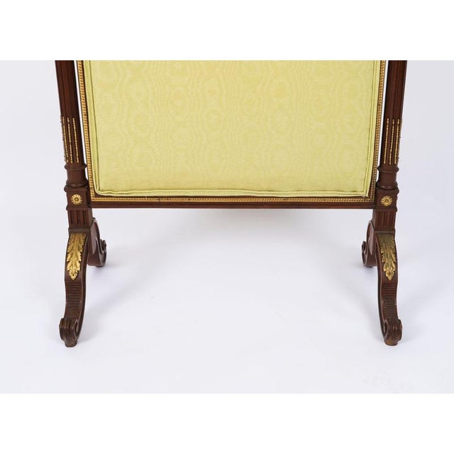 Antique Louis XVI Revival French Mahogany Firescreen, 1870s For Sale - Image 12 of 18