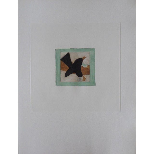 Modern Georges Braque, Bird in Flight, 1965, Signed Engraving For Sale - Image 3 of 5
