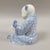 Chinese Blue & White Porcelain Seated Boy Figurine, 1980s For Sale - Image 4 of 9