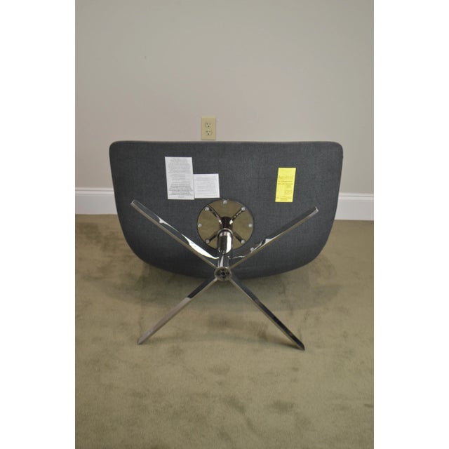 Monica Forster for Bernhardt Chrome Base Swivel Vika Lounge Chairs - a Pair For Sale - Image 9 of 13