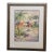 Late 20th Century Talbot Southeast Asian Fishing Village Watercolor on Silk Painting 27" For Sale