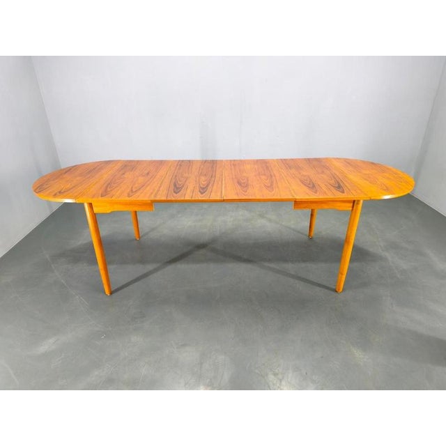 Wood Mid-Century Modern Danish Extendable Dining Table, 1960s For Sale - Image 7 of 18