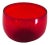 Carder Steuben Red Roly Poly Glass For Sale