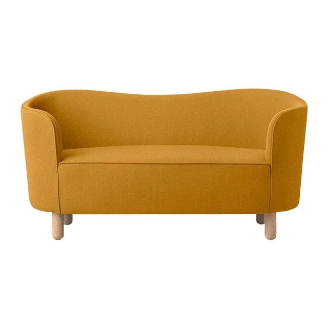 Orange and natural oak Raf Simons Vidar 3 mingle sofa by Lassen Dimensions: W 154 x D 68 x H 74 cm Materials: Textile,...