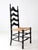 Wood Vintage Hitchcock Style Ladder Back Chair With Rush Seat For Sale - Image 7 of 15