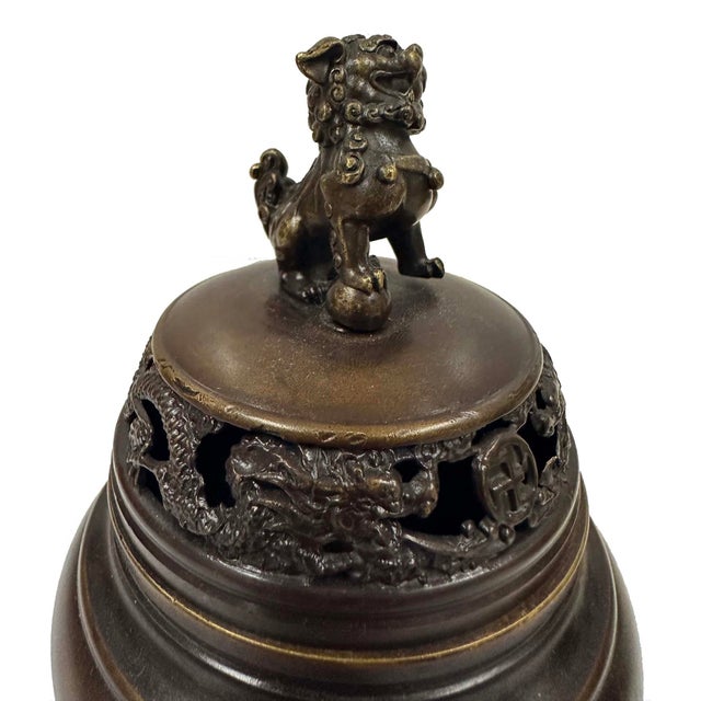 Mid-20th Century Chinese Bronze Tripod Incense Burner (Censer) For Sale - Image 13 of 16