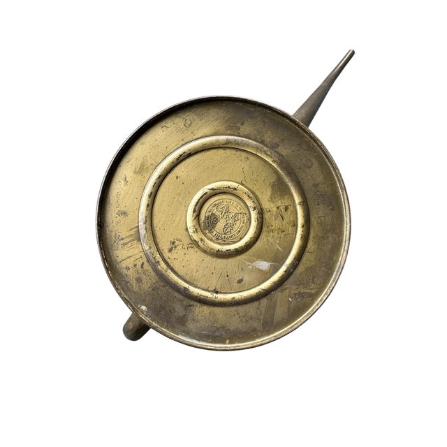 Metal Vintage Haws Elliott Brass Watering Can – Long Spout English Planter For Sale - Image 7 of 7