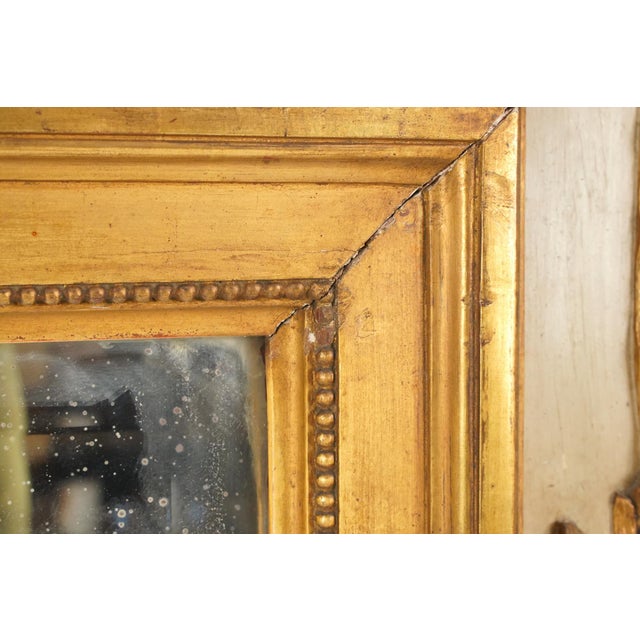 Antique European Louis XVI Neoclassical Trumeau Wall Mirror For Sale - Image 12 of 13
