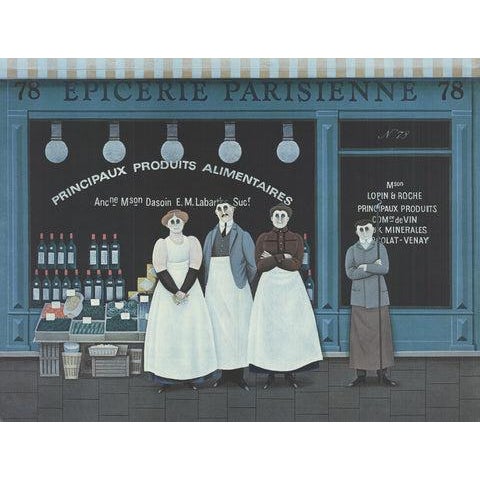 Illustration Jan Balet Epicerie Parisienne - Signed For Sale - Image 3 of 5