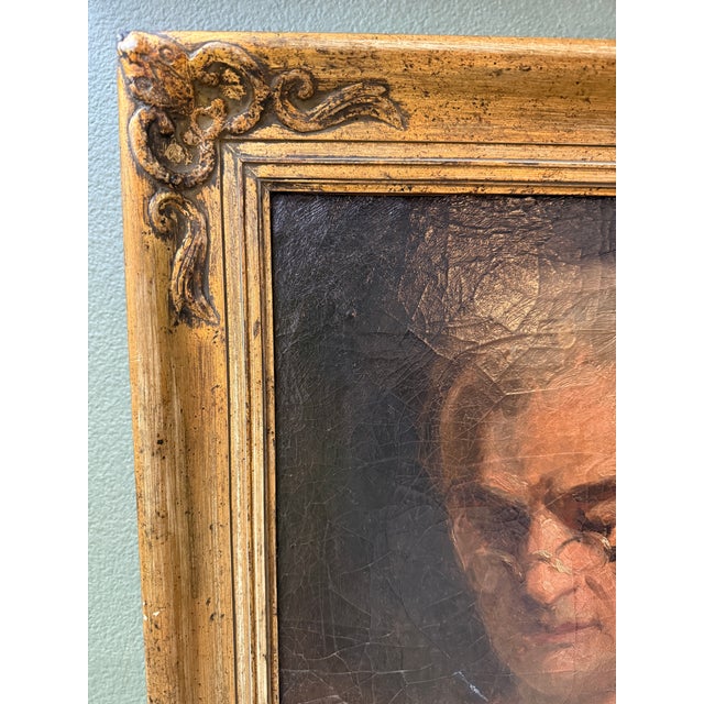 Early 19th Century Dutch Portrait of a Man Dated 1838 in Original Frame For Sale - Image 5 of 12