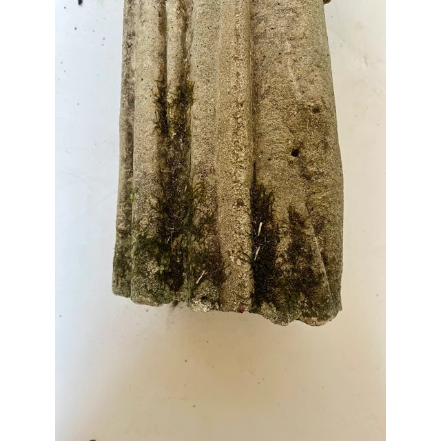 Vintage Saint Francis of Assisi Concrete Garden Statue For Sale - Image 17 of 18