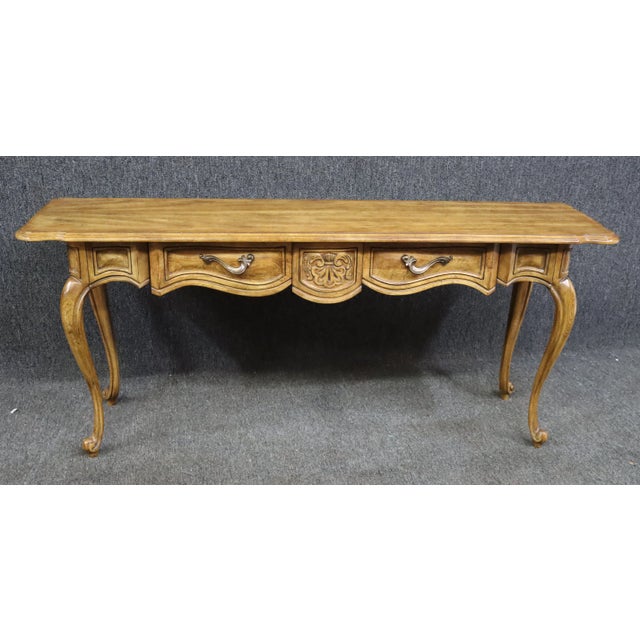 Louis XV Style Carved Fruitwood Console Table For Sale - Image 9 of 9