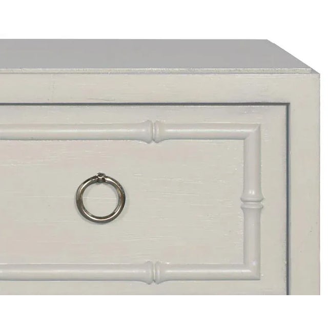 Chinoiserie Casa Cosima Emma Nightstand, Revere Pewter For Sale - Image 3 of 5