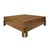 Contemporary Matthew Izzo Home Enid Dark Burlwood 48" Square Coffee Table For Sale - Image 3 of 6