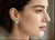 Stunning 14K White Gold Green Amethyst and Diamond Earrings featuring 12 mm round green amethysts surrounded by brilliant...