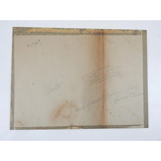 Late 19th Century Late 19th Century Charles Sanderson Vermont Autumn Landscape Watercolor Painting For Sale - Image 5 of 5