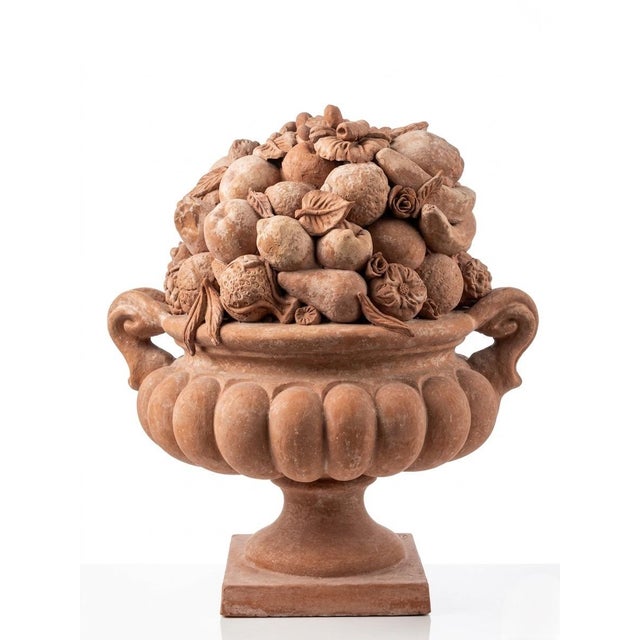 2000 - 2009 A Pair of Vintage Italian Terracotta Fruit Baskets For Sale - Image 5 of 12