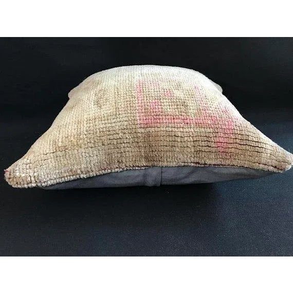 Handwoven Wool Oushak Vintage Pillow Case For Sale - Image 6 of 11
