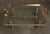 1980s Brass & Glass Coffee Table Glam Metal Chic Tray-Form For Sale - Image 10 of 11