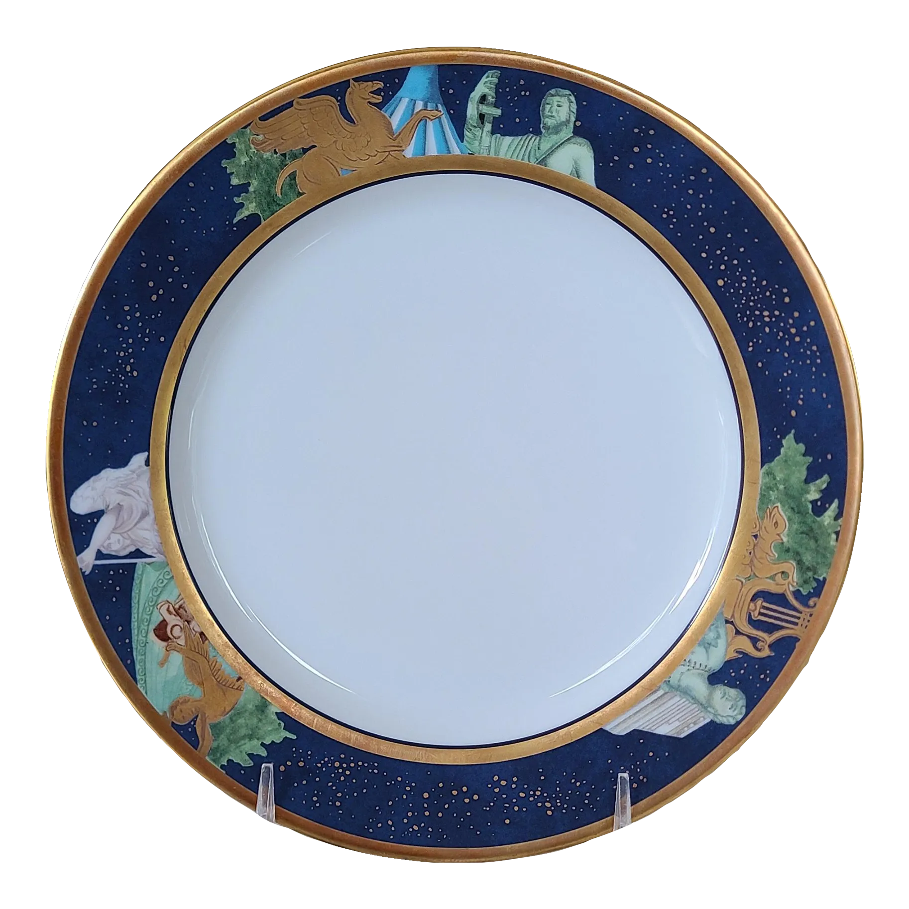 Limoges for Bernardaud Metropoles Pattern Salad Plate | Chairish