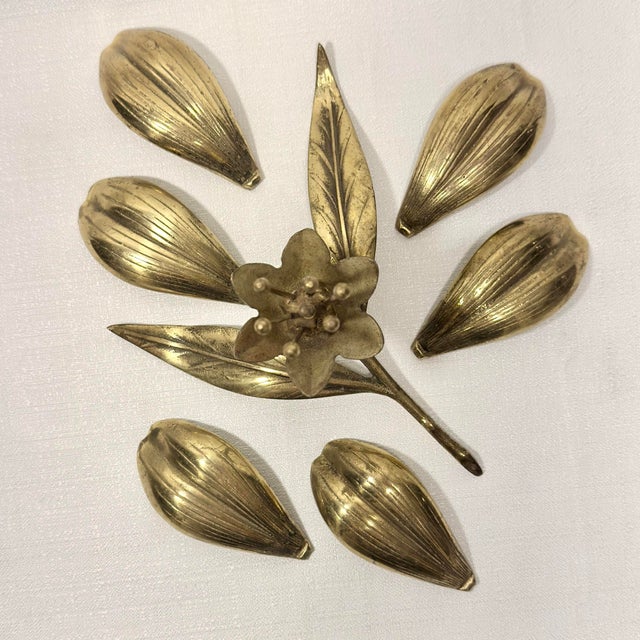 1960s Mid-Century Modern Brass “Party Flower” Ashtray / Catchall For Sale In Mobile - Image 6 of 13