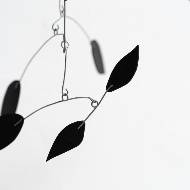 Unknown, Enchanting Dynamics: Iron and Foam Kinetic Sculpture Black in Play, 1990s, Metal For Sale - Image 11 of 16