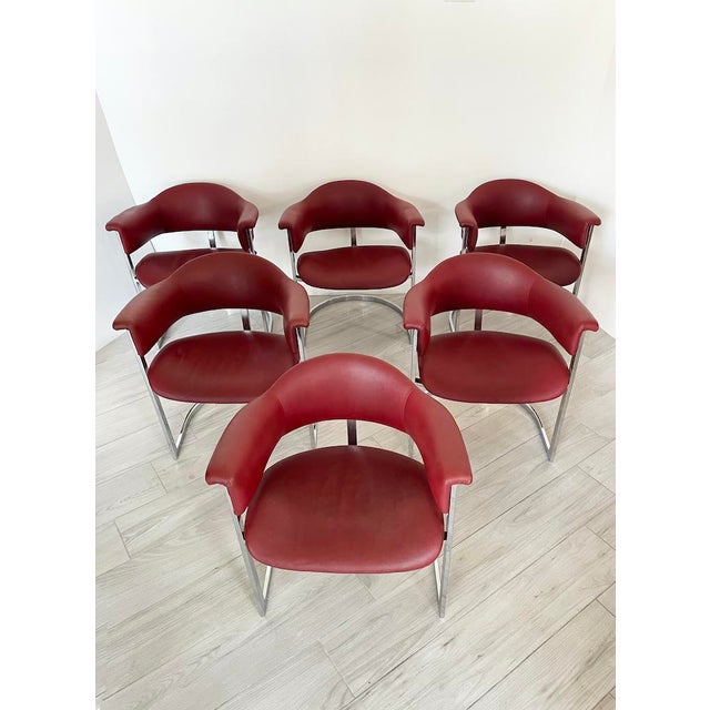 Chairs by Vittorio Introini for Mario Sabot, 1970, Set of 6 For Sale - Image 4 of 18