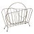 Brass Wire Metal Magazine Holder Mid-Century Modern Vintage For Sale