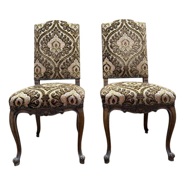 Louis XV Style Chairs, Set of 2 For Sale