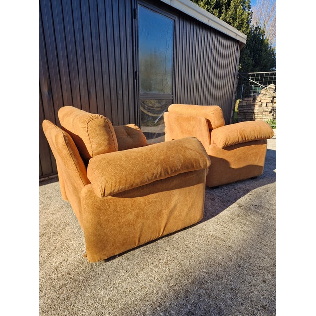 Coronado Armchairs attributed to Afra & Tobia Scarpa for B&B Italia, 1970s, Set of 2 For Sale - Image 12 of 14
