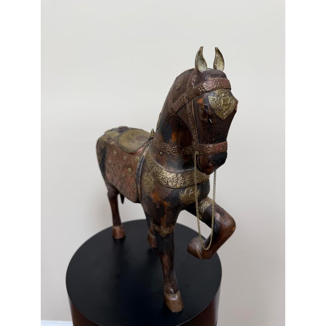1950s Indian Tang Style Horse Sculpture For Sale - Image 9 of 18