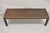 Modern Mid Century Modern Brown Tortoiseshell Lacquer 54" Parsons Bench Coffee Table For Sale - Image 3 of 12