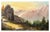 Oil painting of the sun rising in the Yosemite High Sierra. Unsigned. Unframed.