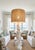 1990s Coastal White Carved Coral Seaside Clamshell Tall Floor Lamp With Shade For Sale In West Palm - Image 6 of 9