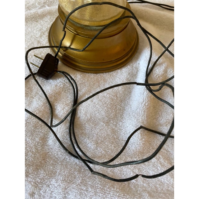 1940s Bubble Gold and Gold Leaf "Cordonato D'Oro" Murano Glass Lamp by Barovier & Toso For Sale - Image 11 of 13